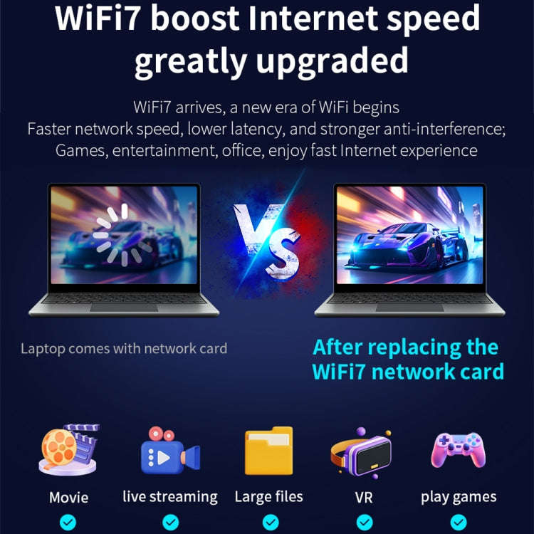 COMFAST CF-BE200-M WiFi7 BT5.4 Tri-Band Wireless Network Adapter M.2 Network WiFi Module, CF-BE200-M