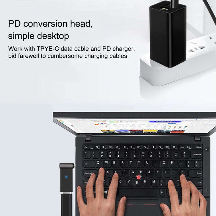 100W USB-C / Type-C Female to DC 4.8x1.7mm Male Computer Charging Adapter, Type-C Female to DC 4....