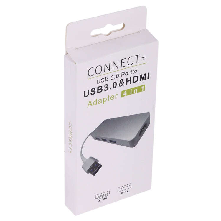 4 in 1 USB 3.0 to 3 x USB 3.0 + HDMI Adapter