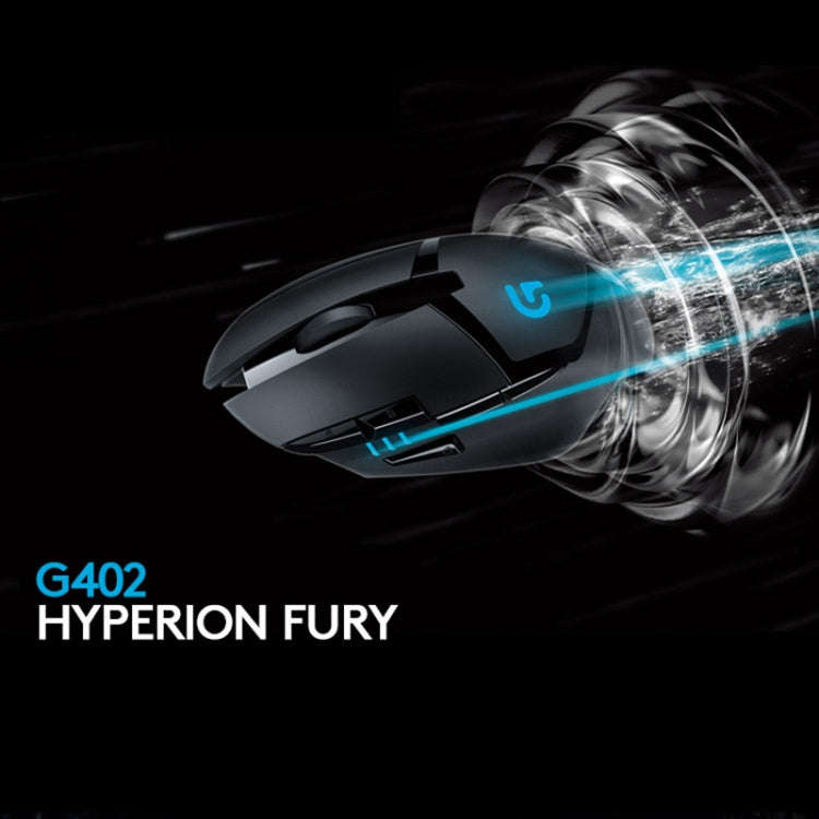 Logitech G402 USB Interface 8-keys 4000DPI Five-speed Adjustable High-speed Tracking Wired Optica...