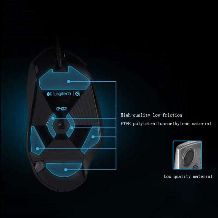 Logitech G402 USB Interface 8-keys 4000DPI Five-speed Adjustable High-speed Tracking Wired Optica...