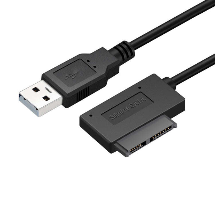 Professional USB 2.0 to 7+6Pin Slimline SATA Cable Adapter Indicator , USB 2.0