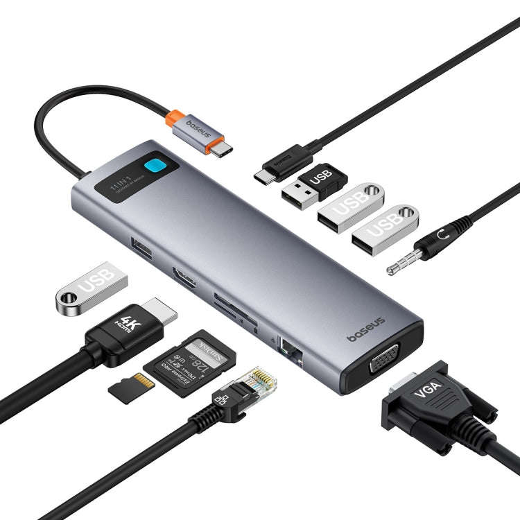 Baseus StarJoy Multifunctional 10-Port USB-C / Type-C HUB Adapter, B00030709811-00