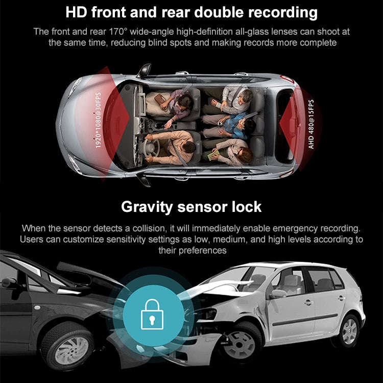 Anytek N8 1080P 4.5 inch IPS Screen Car DVR Driving Recorder, N8