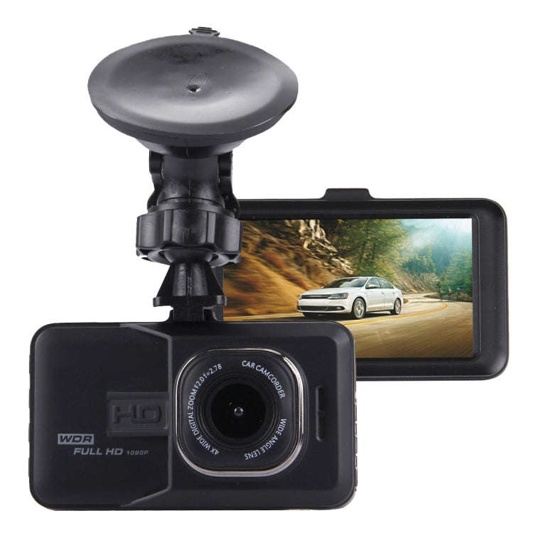Car DVR Camera 3.0 inch LCD HD 720P 3.0MP Camera 170 Degree Wide Angle Viewing, Support Night Vis...