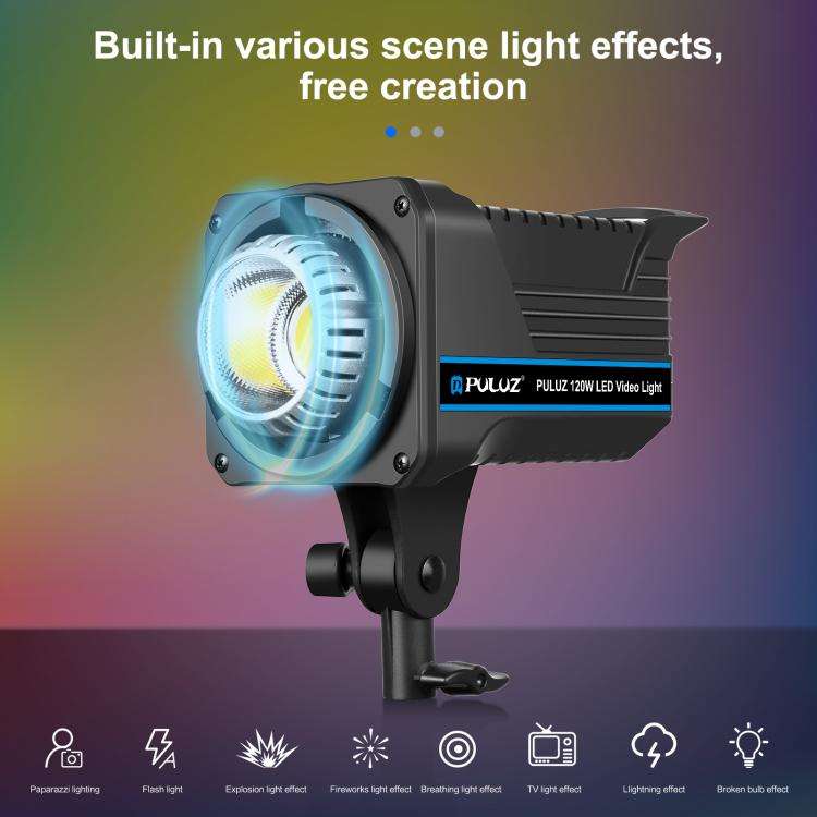 PULUZ 120W Photo Studio Strobe Flash Light Kit with Softbox Reflector & Tripod, Rectangle 120W 27...