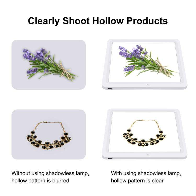 PULUZ 30cm Folding Ring Light Photo Lighting Studio Shooting Tent Box with Shadowless Light Panel...