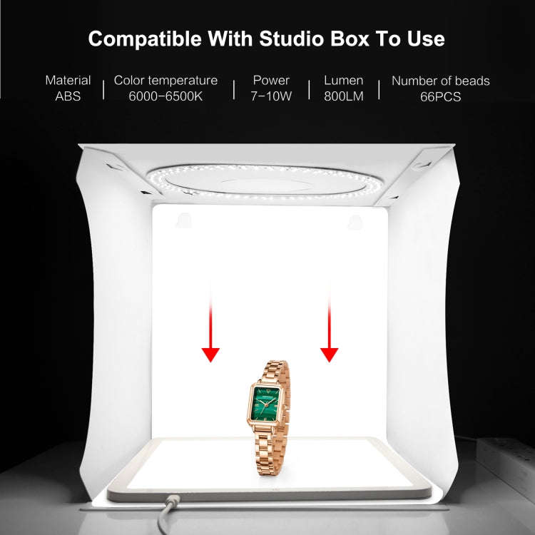PULUZ 30cm Folding Ring Light Board Photo Lighting Studio Shooting Tent Box Kit Box with Shadowle...