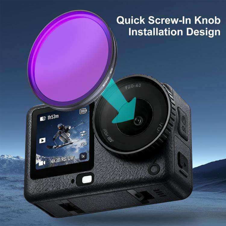 For DJI Osmo Action 6 PULUZ Action Camera ND32 Lens Filter, ND32