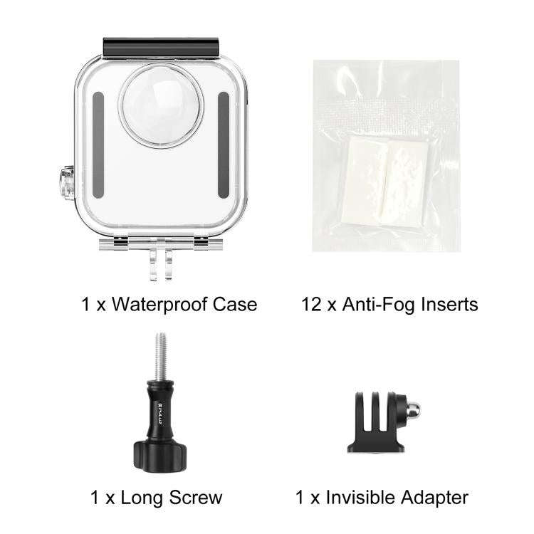 For GoPro MAX2 PULUZ Waterproof Housing 50m Dive Case, Waterproof Housing Case