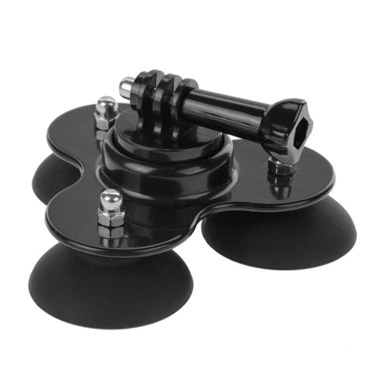 PULUZ Triangle Suction Cup Mount with Screw for GoPro, Insta360, DJI and Other Action Cameras, Tr...