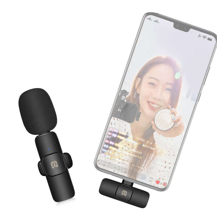 PULUZ Wireless Lavalier Noise Reduction Reverb Microphone for Type-C / USB-C Device, Support Phon...
