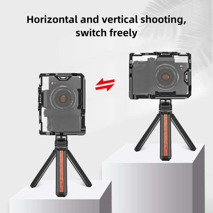 PULUZ Metal Camera Cage Stabilizer Rig for Sony A7 IV / ILCE-7M4 / A7M4 / A7M3 / A7R3  / A7R III ...