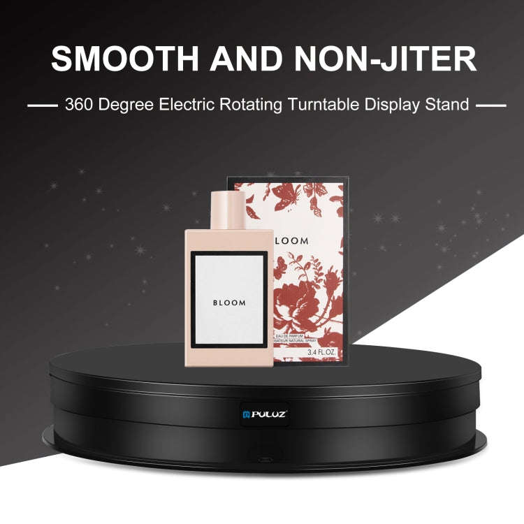 PULUZ 30cm Adjusting Speed Rotating Turntable Display Stand, Load 10-15kg, EU Plug, 30cm Load 10-...