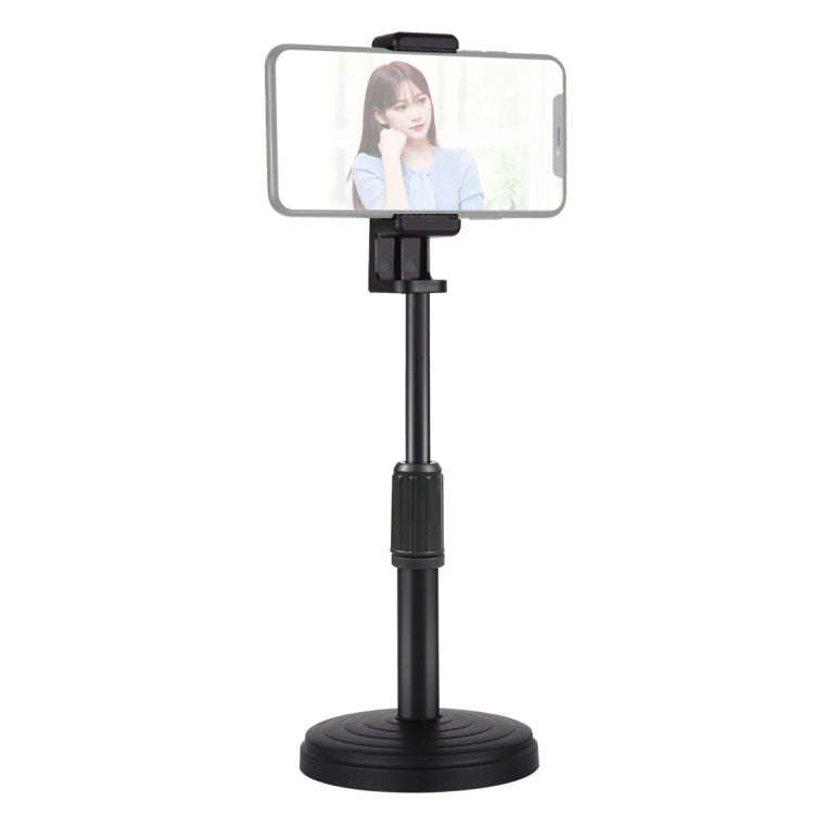 PULUZ Round Base Desktop Holder Mount with Phone Clamp, Adjustable Height: 15.5cm-25.5cm, Desktop...