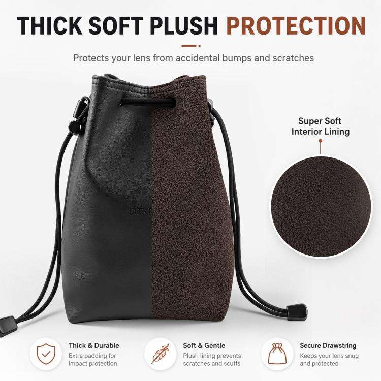PULUZ Camera Protective Inner Bag Thick Padded Carrying Pouch with Shoulder Strap for Mirrorless ...