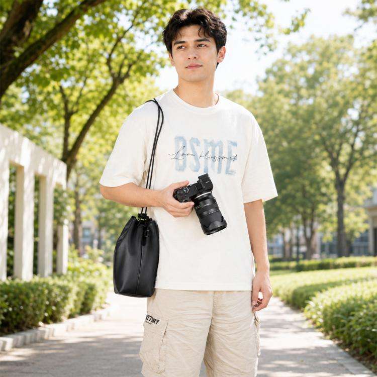 PULUZ Camera Protective Inner Bag Thick Padded Carrying Pouch with Shoulder Strap for Mirrorless ...