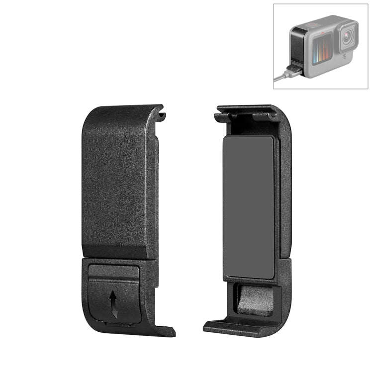 PULUZ POM Plastic Battery Side Interface Cover for GoPro MISSION 1 / 1 PRO / HERO13 Black /12 Bla...