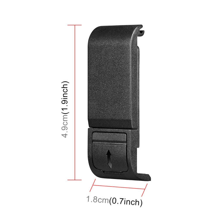 PULUZ POM Plastic Battery Side Interface Cover for GoPro MISSION 1 / 1 PRO / HERO13 Black /12 Bla...