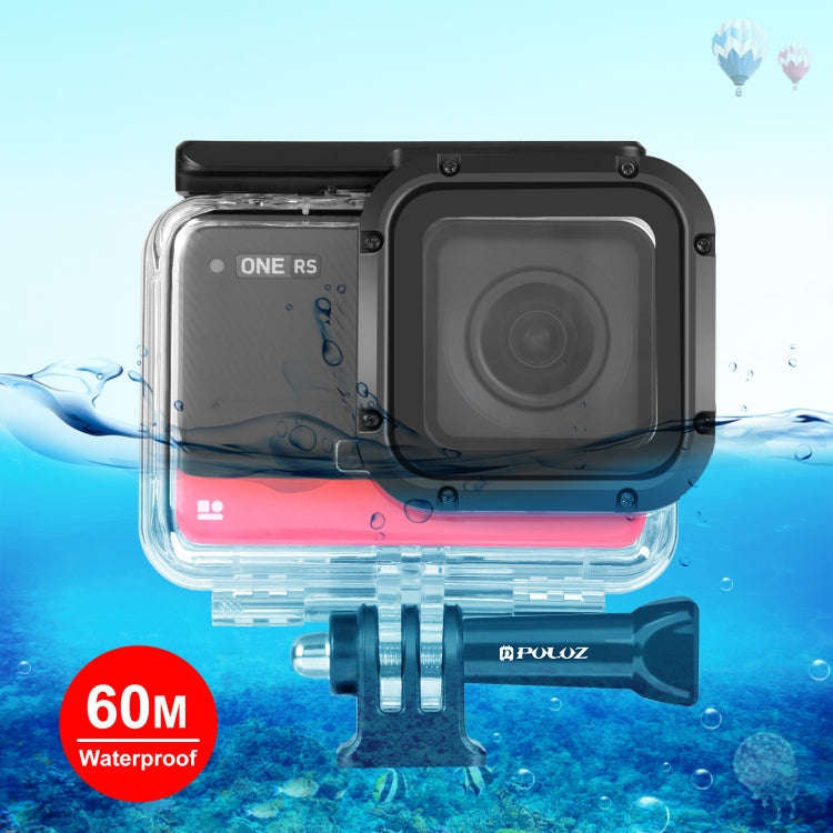 PULUZ 60m Underwater Depth Diving Case Waterproof Camera Housing for Insta360 One RS 4K Edition, ...