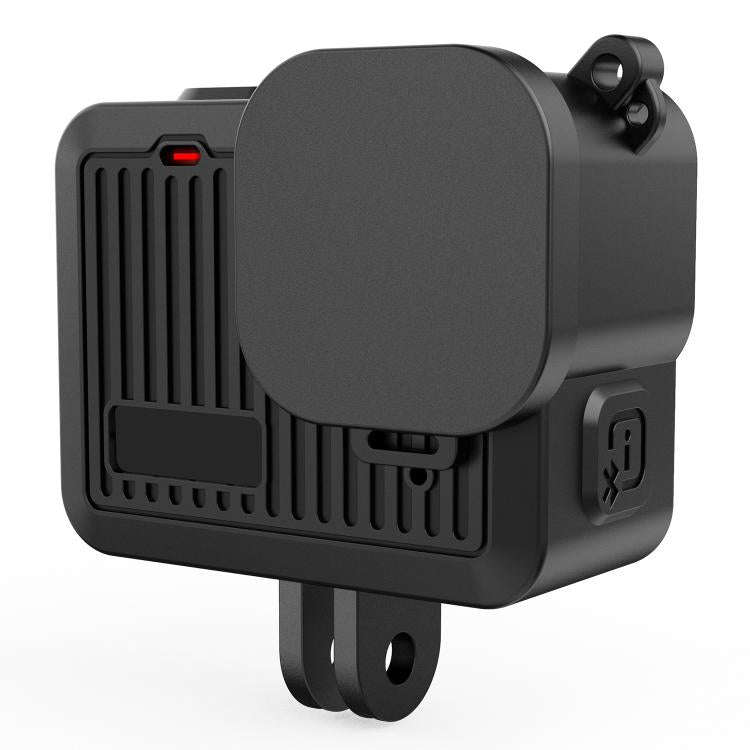 For GoPro HERO 2024 PULUZ Silicone Protective Case Side Interface Cover with Wrist Strap & Lens C...