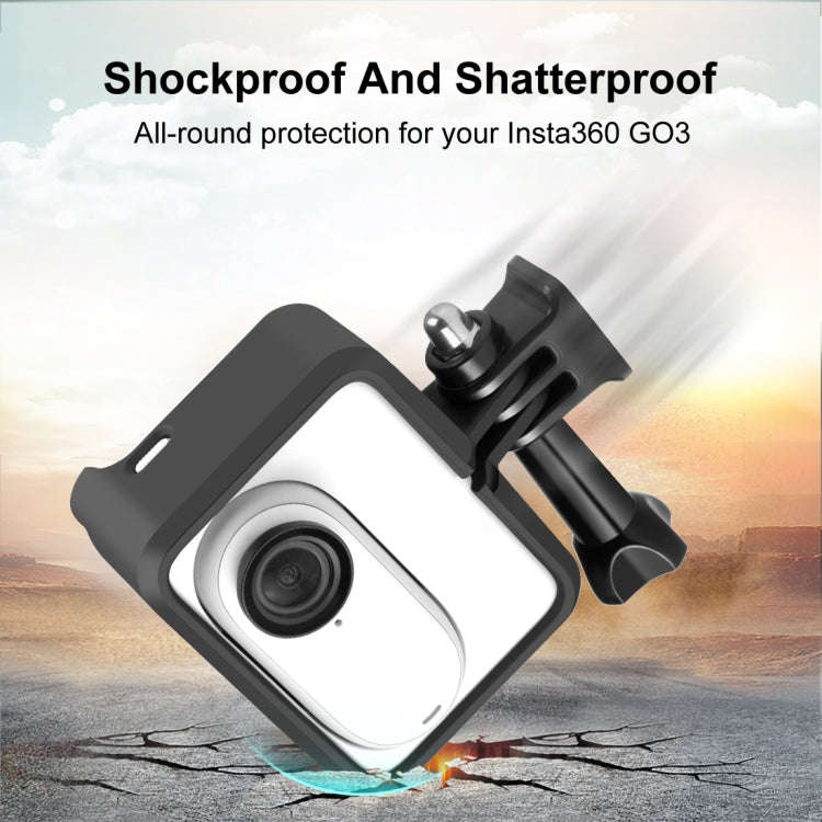 For Insta360 GO 3 PULUZ Camera Battery Case Cooling Plastic Protective Frame, Cooling Plastic Pro...