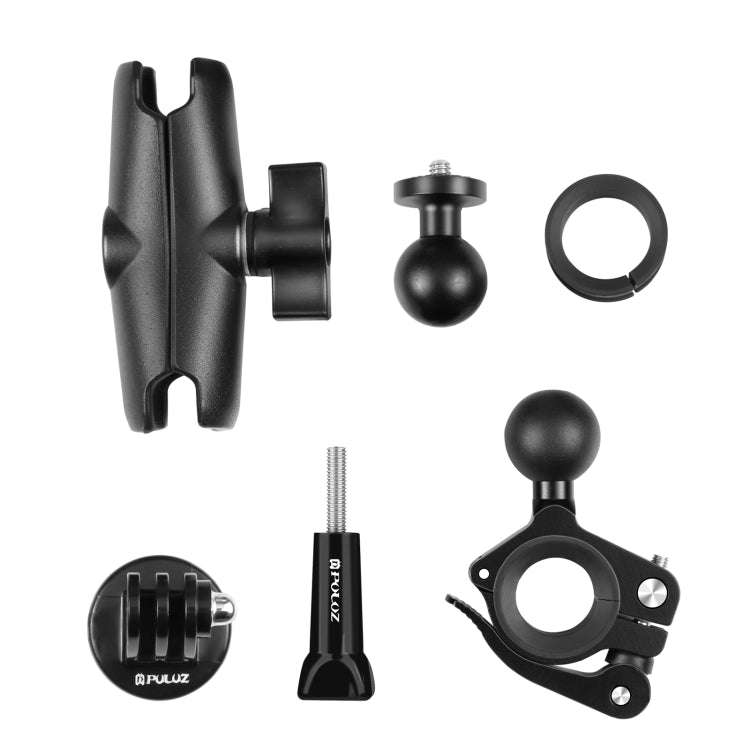 PULUZ Motorcycle O-Clip Quick Release Clamp Handlebar Fixed Mount Holder for DJI, Insta360, GoPro...