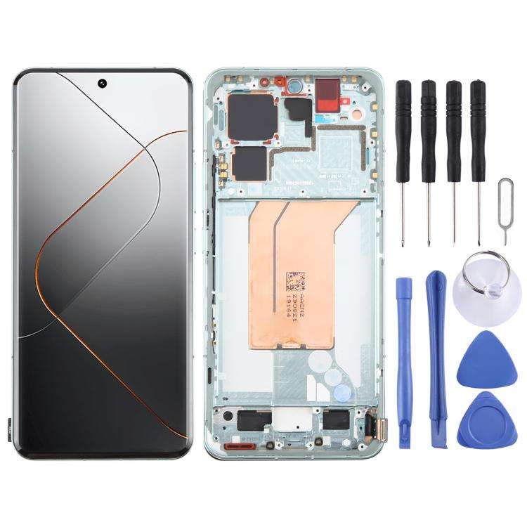 For Xiaomi 14 Pro AMOLED Original LCD Screen Digitizer Full Assembly with Frame, For Xiaomi 14 Pr...