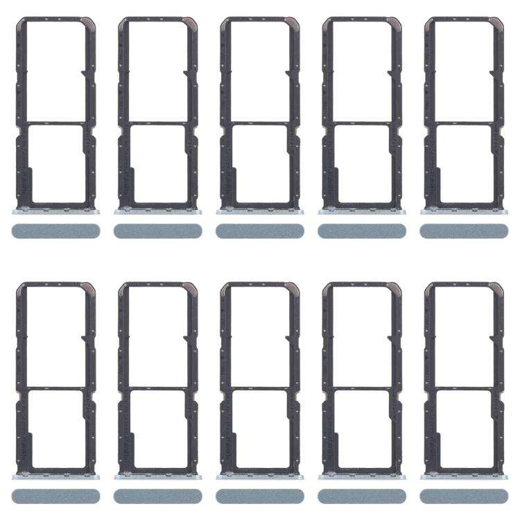 For OPPO A3x 4G CPH2641 10pcs Original SIM Card Tray + SIM Card Tray + Micro SD Card Tray, For OP...
