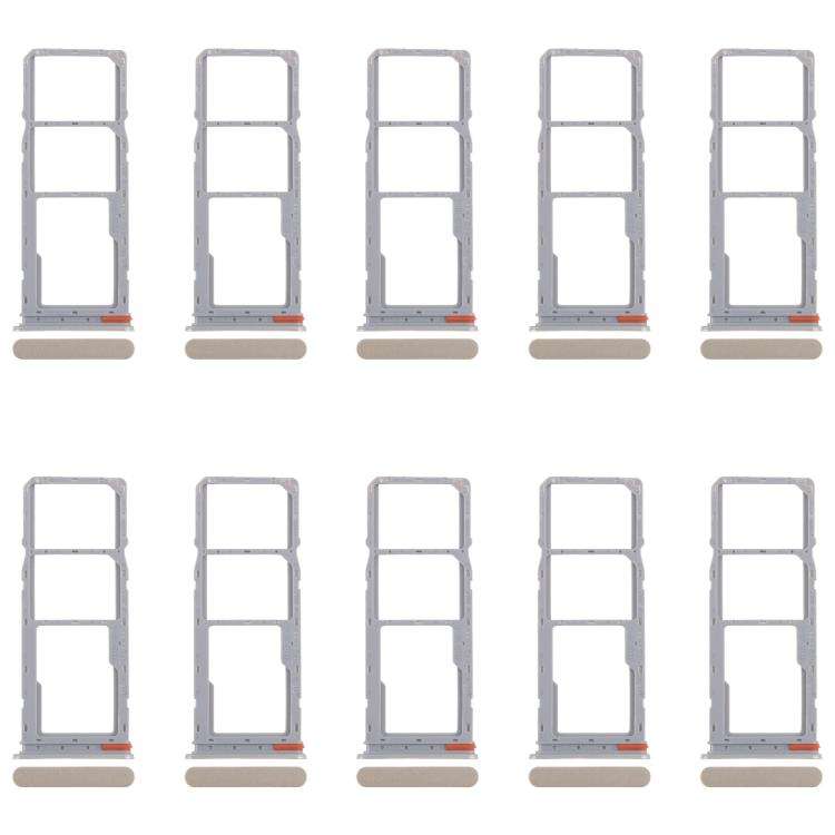 For Realme C75 4G RMX3941 10pcs Original SIM Card Tray + SIM Card Tray + Micro SD Card Tray, For ...