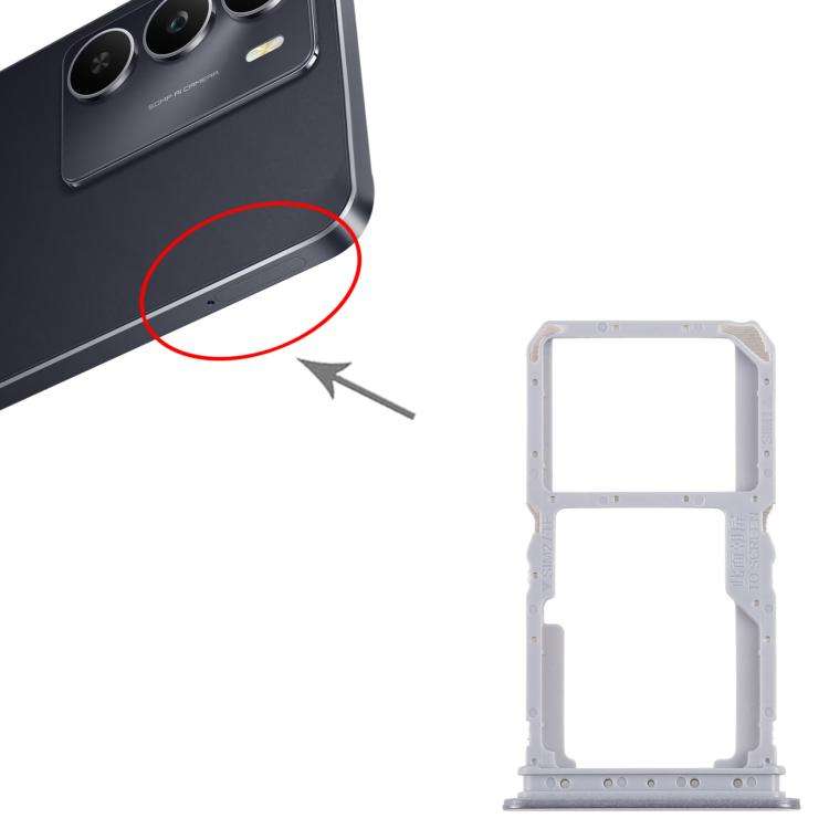 For Realme 14x India 10pcs Original SIM Card Tray + SIM Card Tray / Micro SD Card Tray, For Realm...