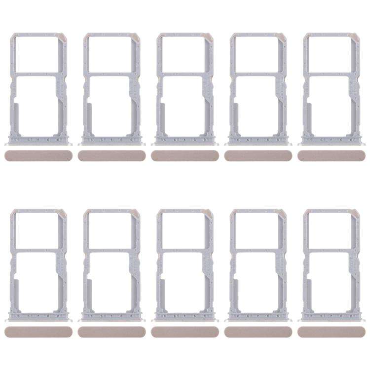 For Realme 14x India 10pcs Original SIM Card Tray + SIM Card Tray / Micro SD Card Tray, For Realm...