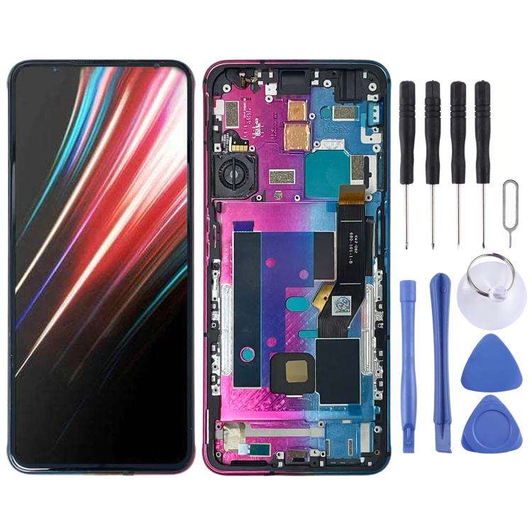 For ZTE nubia RedMagic 6 Pro NX669J-P Original LCD Screen Digitizer Full Assembly with Frame, For...