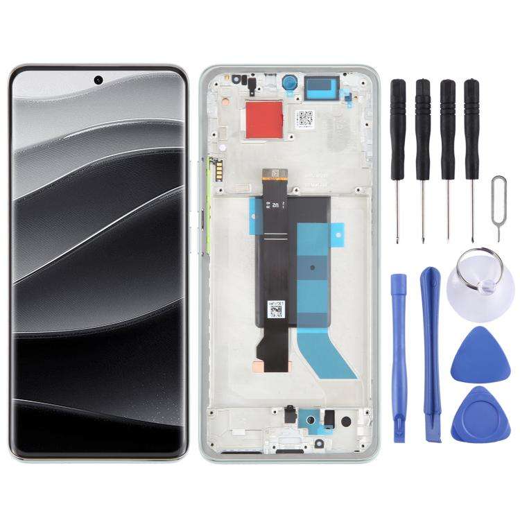 For Xiaomi Redmi Note 14 Pro 5G India Original LCD Screen Digitizer Full Assembly with Frame, For...