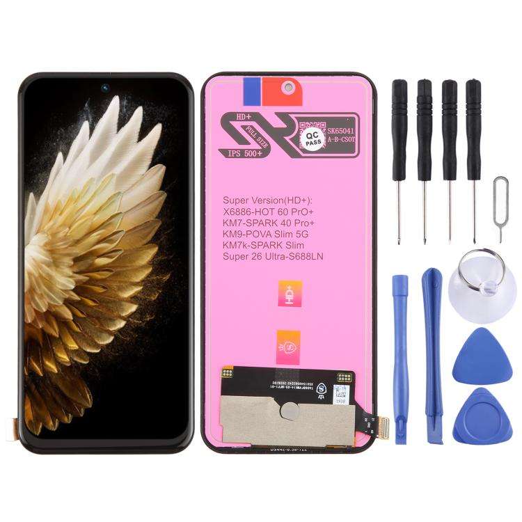 For Tecno Spark 40 Pro+ KM7 TFT LCD Screen with Digitizer Full Assembly, For Tecno Spark 40 Pro+(...