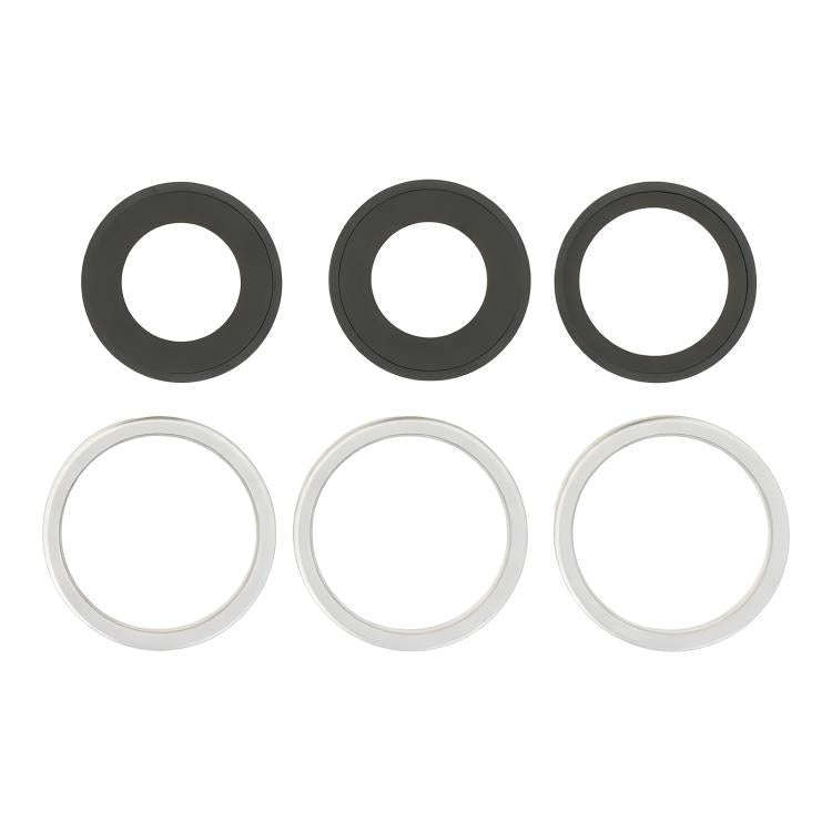 For iPhone 17 Pro Max / 17 Pro Rear Camera Lens Glass With Metal Ring Set, For iPhone 17 Pro / 17...