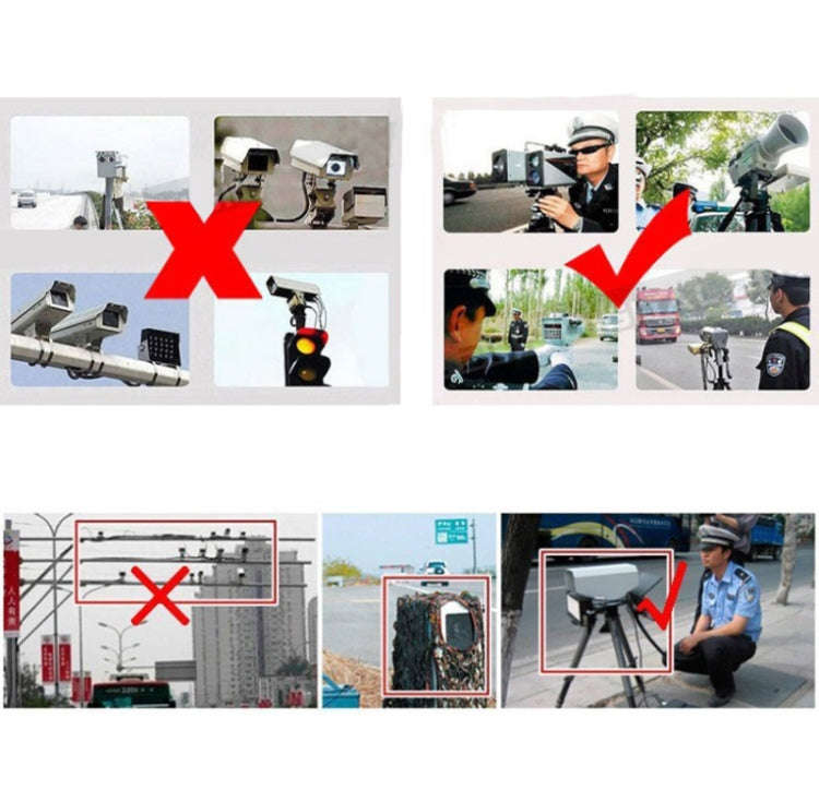 E8 360 Degrees Full-Band Scanning Car Speed Testing System Radar Laser Detector, E8