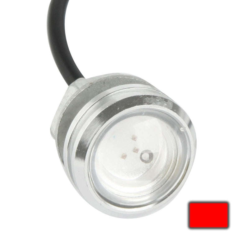 3W Waterproof Eagle Eye Light LED Light for Vehicles, Cable Length: 60cm, Red, Warm White, 