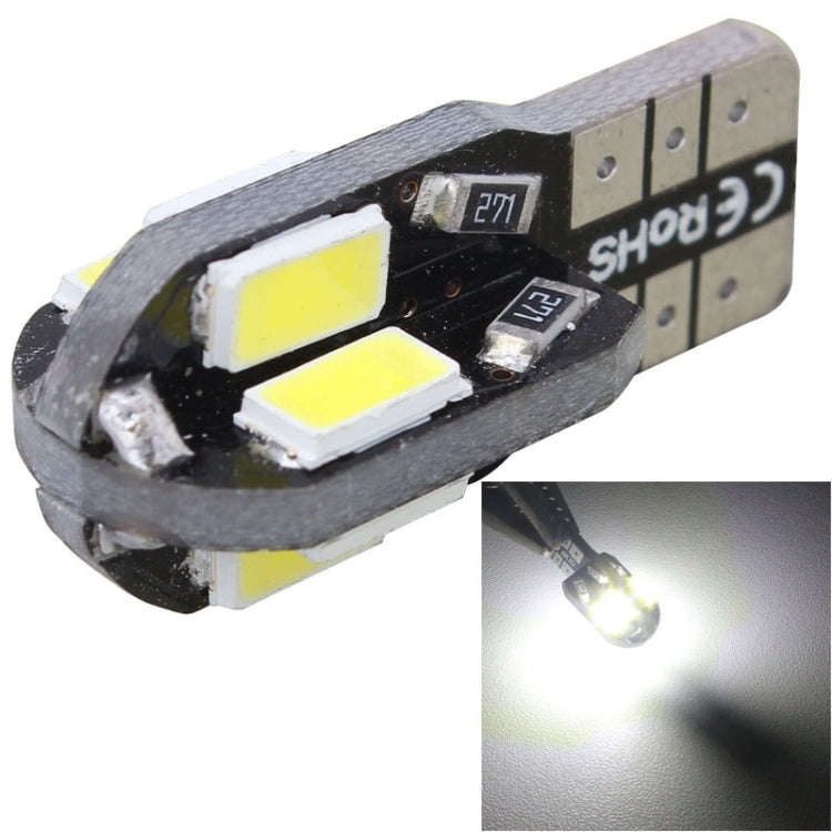 10 PCS T10 4W 280LM White Light 8 LED SMD 5630 Canbus Decode Car Clearance Lights Lamp, DC 12V, 4...