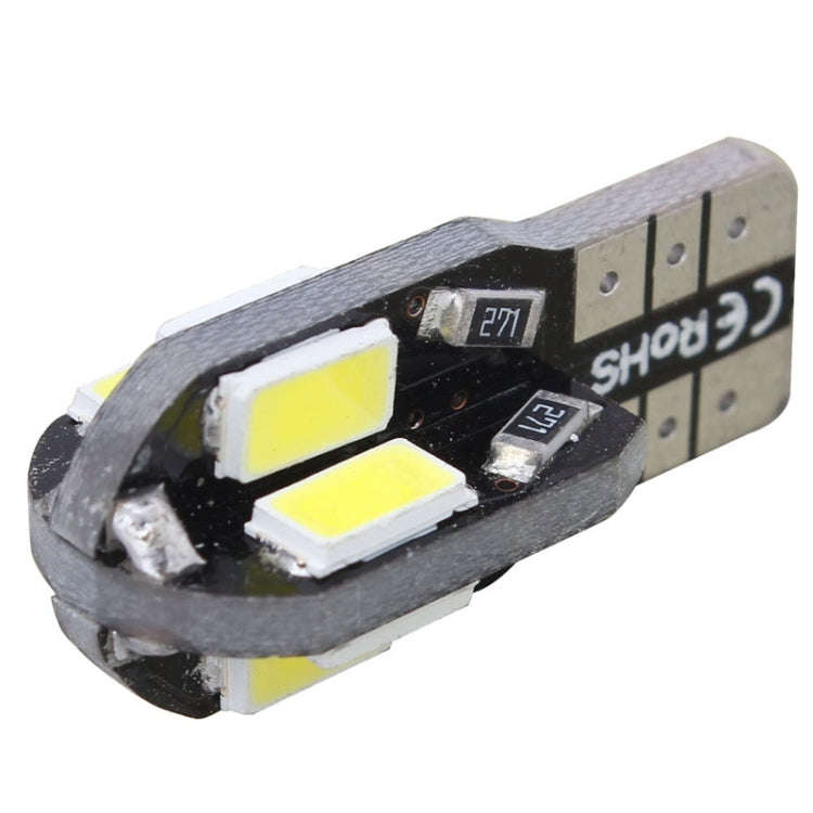 10 PCS T10 4W 280LM White Light 8 LED SMD 5630 Canbus Decode Car Clearance Lights Lamp, DC 12V, 4...