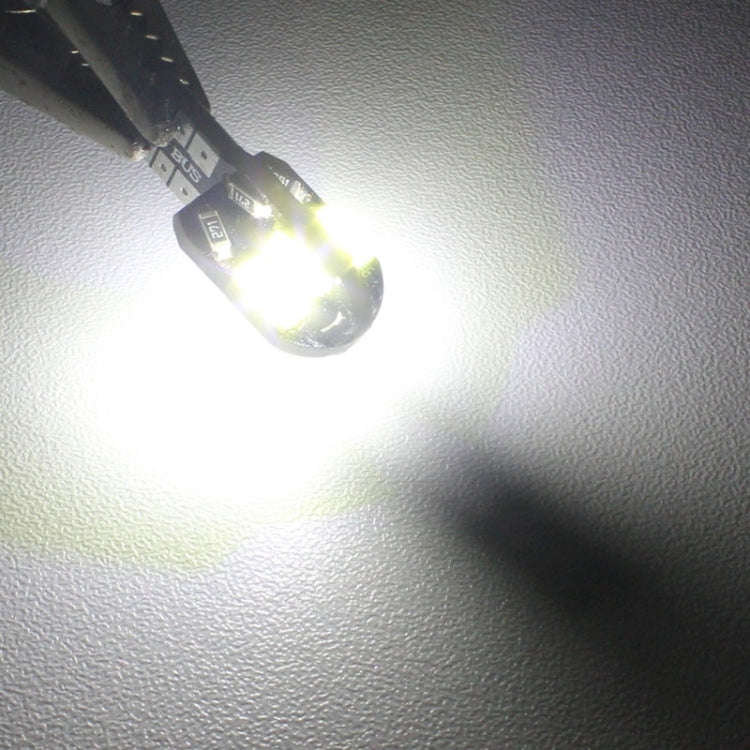 10 PCS T10 4W 280LM White Light 8 LED SMD 5630 Canbus Decode Car Clearance Lights Lamp, DC 12V, 4...
