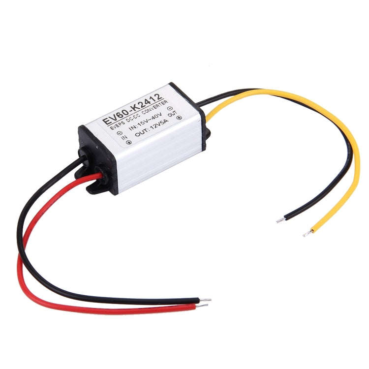 EV60-K2412 15-40V To 12V 5A 60W Car Audio Power Adapter DC-DC Converter Step Down Module, Car Aud...