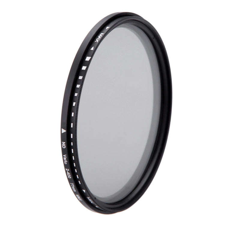 77mm ND Fader Neutral Density Adjustable Variable Filter ND 2 to ND 400 Filter, 77mm