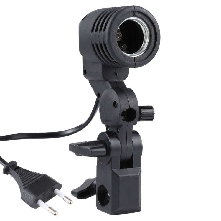 E27 AC Socket Studio Light Mount Stand Umbrella Holder