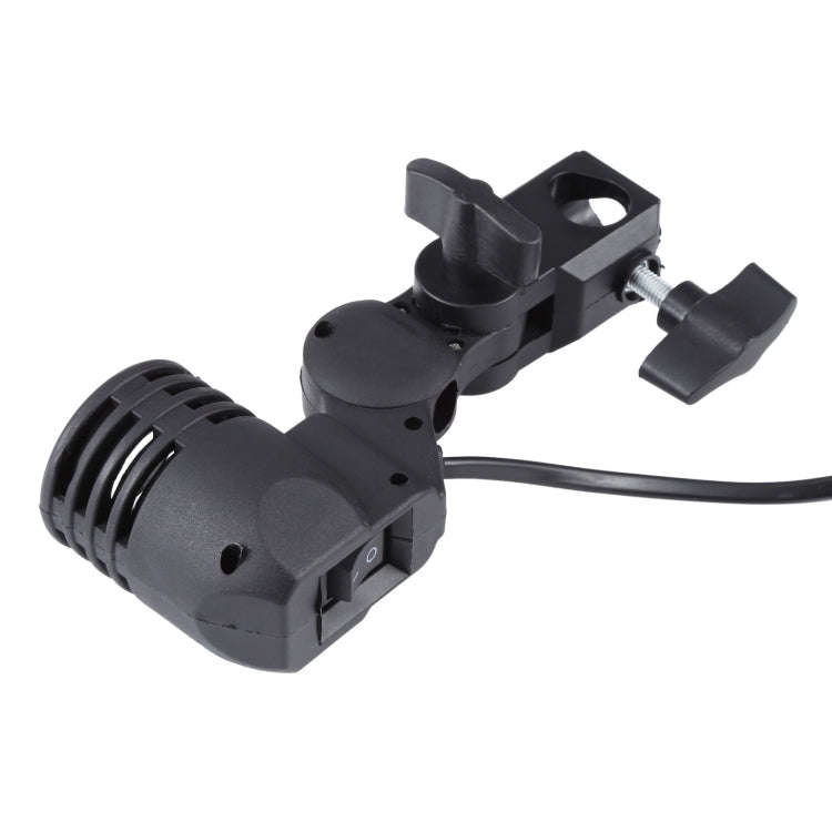 E27 AC Socket Studio Light Mount Stand Umbrella Holder