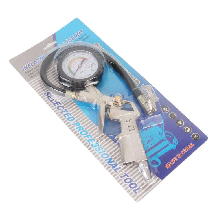 Car Inflator and Gauge Kit, Pressure Range: 0-220PSI, Range: 0-220PSI