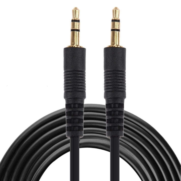 Aux Cable, 3.5mm Male Mini Plug Stereo Audio Cable, Length: 3m (Black + Gold Plated Connector), L...