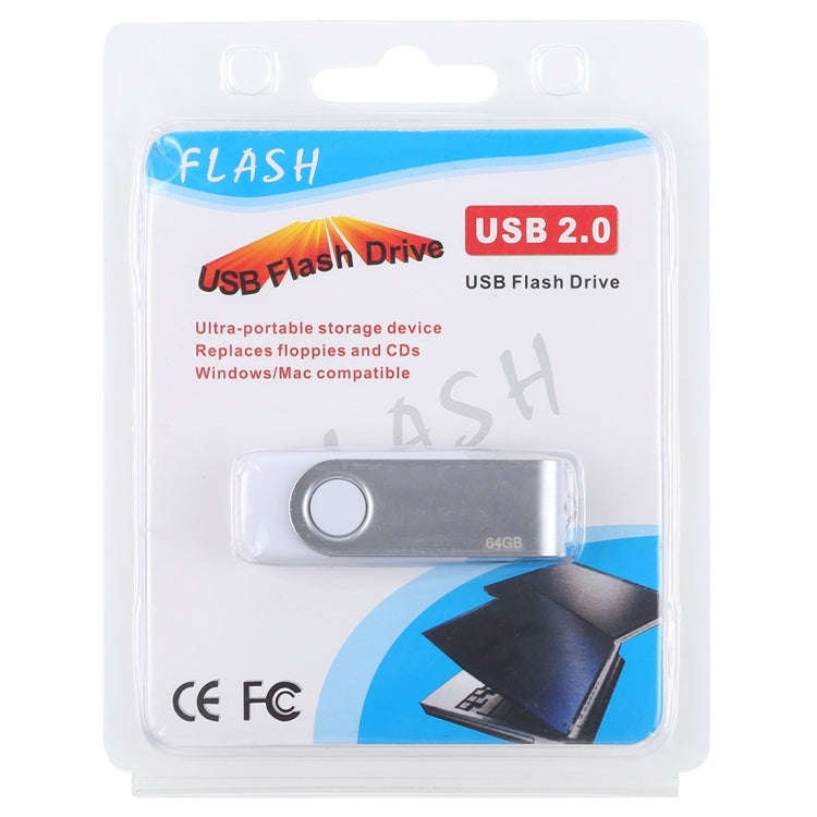 64GB Twister USB 2.0 Flash Disk(White), 64GB/White