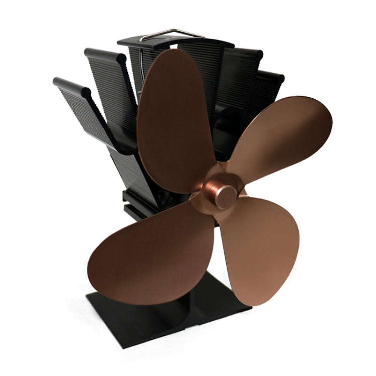 YL603 Eco-friendly Aluminum Alloy Heat Powered Stove Fan with 4 Blades for Wood / Gas / Pellet St...