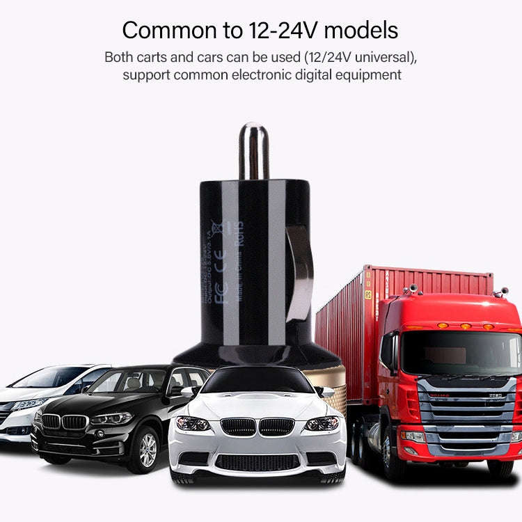 High Performance 2.1A + 1A Dual USB Port Car Charger for iPad Air 2 & Air & 4, iPhone 6 & 6 Plus ...